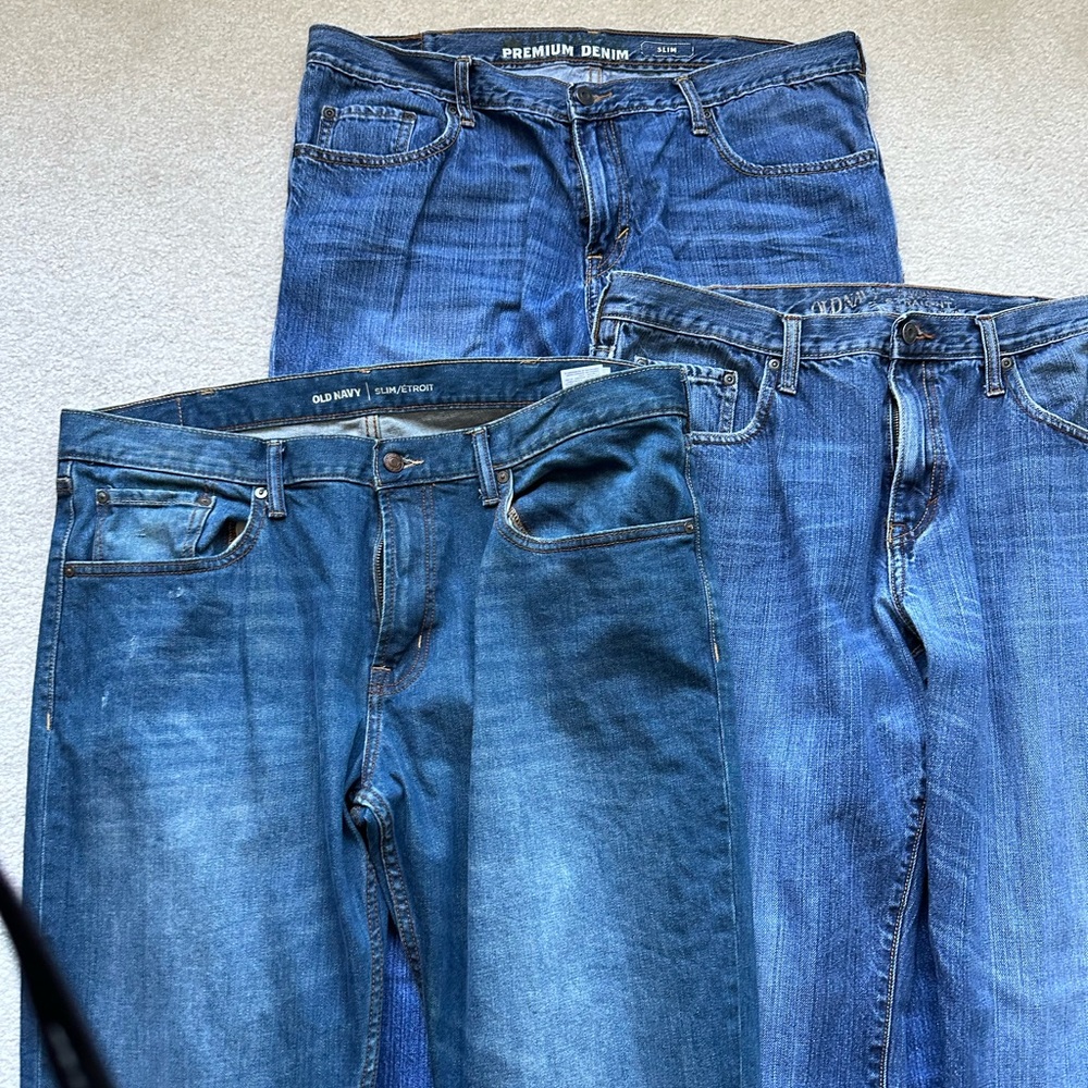 Old Navy Men’s Jeans 38x30 - 3 pairs